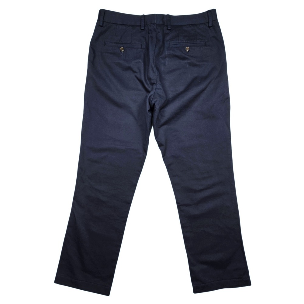 Spier & Mackay Chino Pants Mens 34×27 Navy Blue Contemporary Fit Cotton Trousers